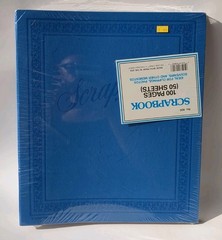 No. 800 Blue Vintage Scrapbook Deluxe Craft 100 Pages 50 Sheets Made in the USA