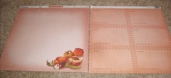 Creative Imaginations Double Sided Paper Lot of Eight ~ Vegetable/Fruit Recipes