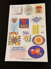 Vintage Current Inc Stickers Lot Of 9 Sheets Baby, Flowers, Ect