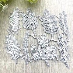 Elegant Carbon Steel Leaf Die Cuts Set – 8 Pcs for Creative Crafts & Gifts