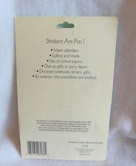 Vintage Kids School Sticker classics 1997 Stickety Do Da Stickers NOS Sealed