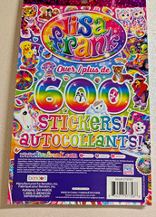 NEW! LISA FRANK STICKER PAD ~ OVER 600 Mini to Large COLORFUL STICKERS! 5 Sheets