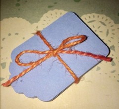 28 Hand Punched Pastel Blue Gift Tags, Scrap Book, Crafts, etc.