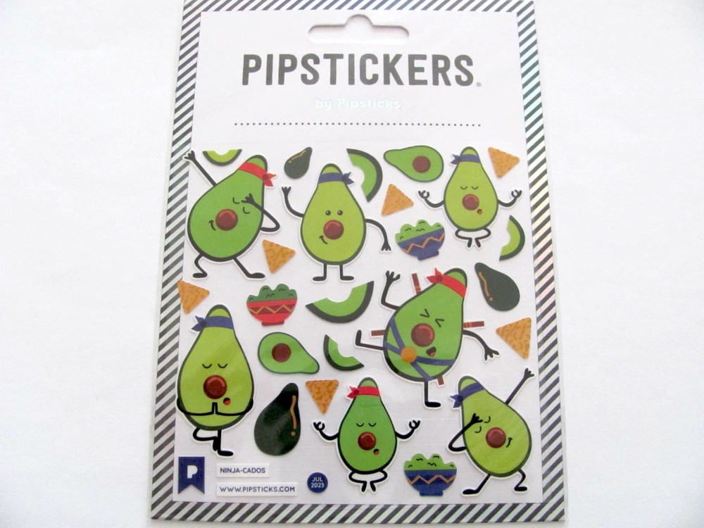 Pipsticks Sticker Sheet Panda Rocket Unicorn Phone Burger Avo Ninja – You Choose