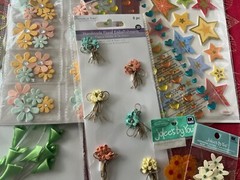 LOT #942 – RARE 3D STICKERS HEARTS STARS SWIRLS &FLOWERS JOLEE’S & MORE