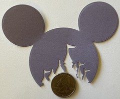 MICKEY’S CASTLE Die-Cut Set (3pc)Disney•Mouse•Head•Princess •Cartoon•Card Making
