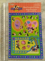 Vintage Sandylion Photo Scrapbook Stickers Mickey Mouse Minnie Beach Springtime