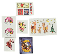 Lot of 25 Provo Craft Sticker Sheets Christmas Holiday Reindeer Snowmen Santa