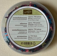 Stampin’ Up! -«BRIGHTS SEQUINS ASST» Shaker Cards (750pcs) 1/4″, 3/8″ NEW 138389