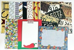 Scrapbooking Texas Paper Leather Cord Stickers Stamps Tags Brads All New