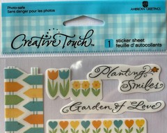 GARDEN OF LOVE Vellum Sticker(24pc)Creative Touch•Bloom•Flowers•Green Thumb•Grow