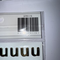 American Craft Thickers Sticko Alphabet Stickers Silver, Gold, Black Lot of 12