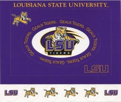 Louisiana State University LSU NCAA Scrapbook Kit Sticker Paper Patch U-CHOOSE