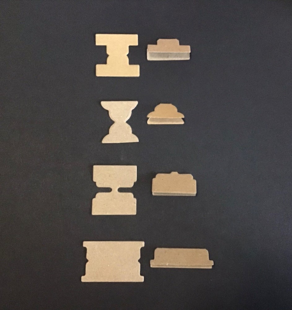 Page Tabs 4 Designs/Shapes Die Cuts 20 pcs Choose Color