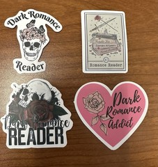 Dark Romance Reading Stickers Set Of 10