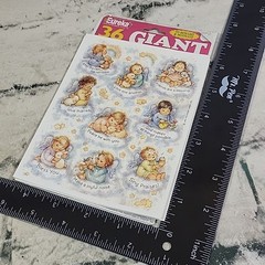Angel Babies Cherubs Scrapbooking Stickers Lot Paper Magic Crafts Vintage