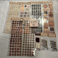 LOT OF 9-Rebecca Sower Nostalgiques Vintage Sticko Stickers Embellishments RARE