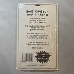Vintage Ambassador Hallmark 4 Sheets Christmas Stickers New In Package