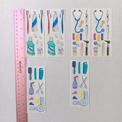 Lot of 6 Creative Memories Dentist/Doctor/Hair Stylist Studio Sticker Strips