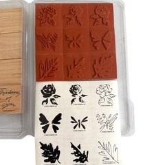 Stampin’ Up set of 12 rubber stamps simple sketches collection