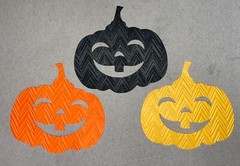 🎃5 AUTUMN JACK 🎃O 🎃LANTERN PUMPKIN cardstock paper die cut HALLOWEEN