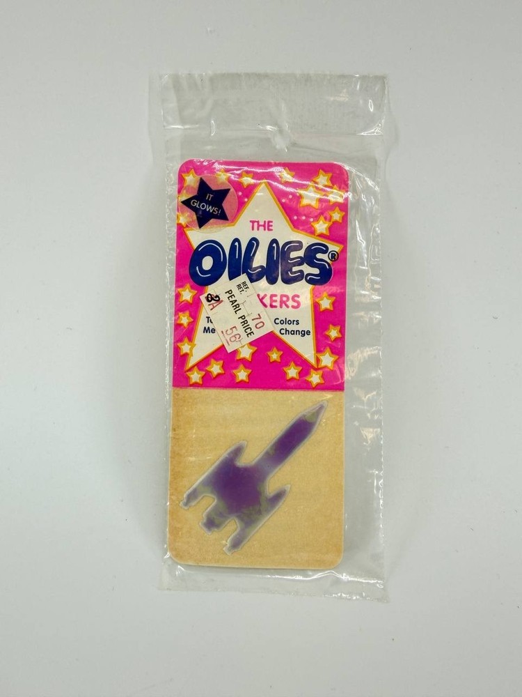 Vintage Oilies Spacecraft Liquid Crystal Sticker NOS USA Color Change