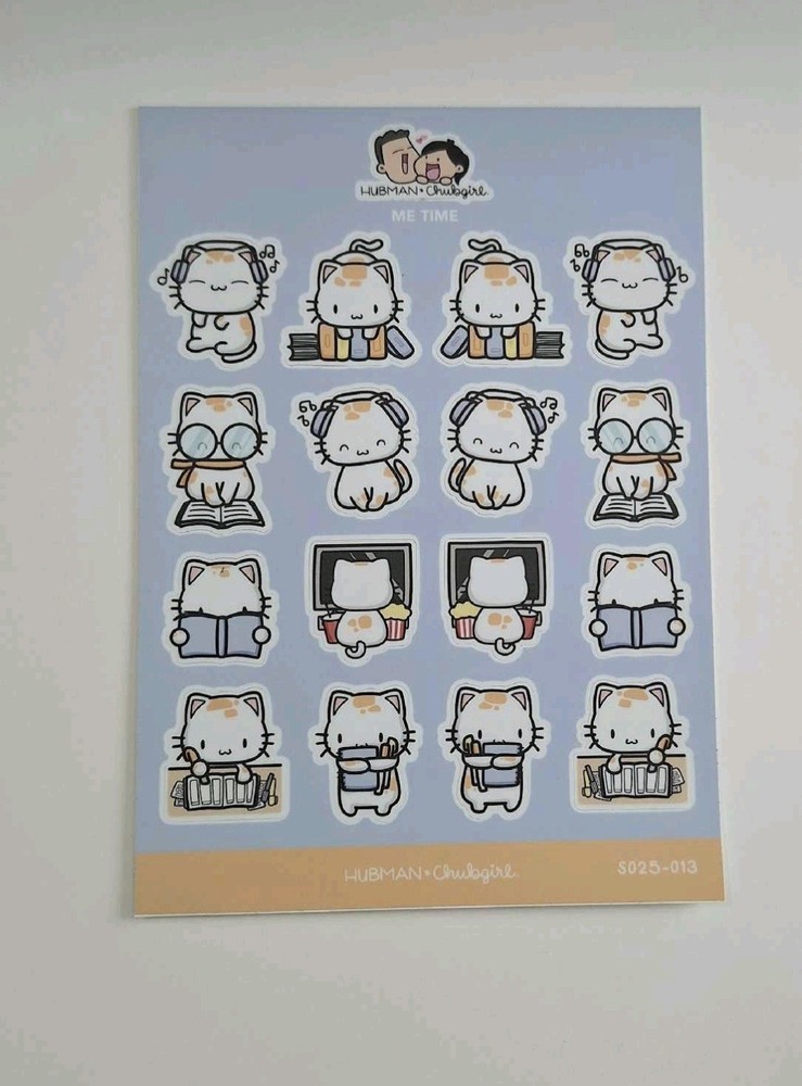 Hubman and Chubgirl Large Sticker Sheet – Me Time