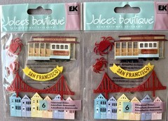 2 Identical Sets Scrapbook Stickers Jolee’s Boutique Dimensional San Francisco