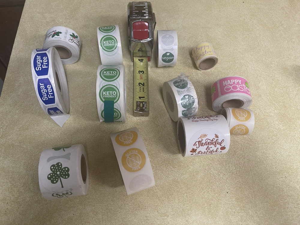 Assorted Sticker Labels for Retail-Food-Holiday-Closed Retail Store