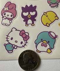 FRIEND’S OF HELLO KITTY (#1) Stickers(20pcs)Sanrio•Cartoon •Penguin•Card Making•