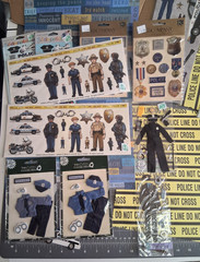 Police Stickers Paper Scrapbooking Supplies 3D Uniform Car Crafts Motorcycle
