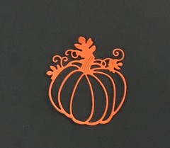 Pumpkin Die Cut Embellishments 8pcs 2-1/2 x 2-1/4” Choose Color Scrapbook Cards