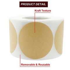 500 Pack 2″ Scratch Off Stikcers Round Adhesive Stickers for Baby Shower Wedding