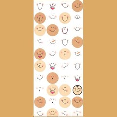 LOT OF 2 SETS FUNNY FACES BOTTLE CAP IMAGES CARDSTOCK STICKERS Design Originals