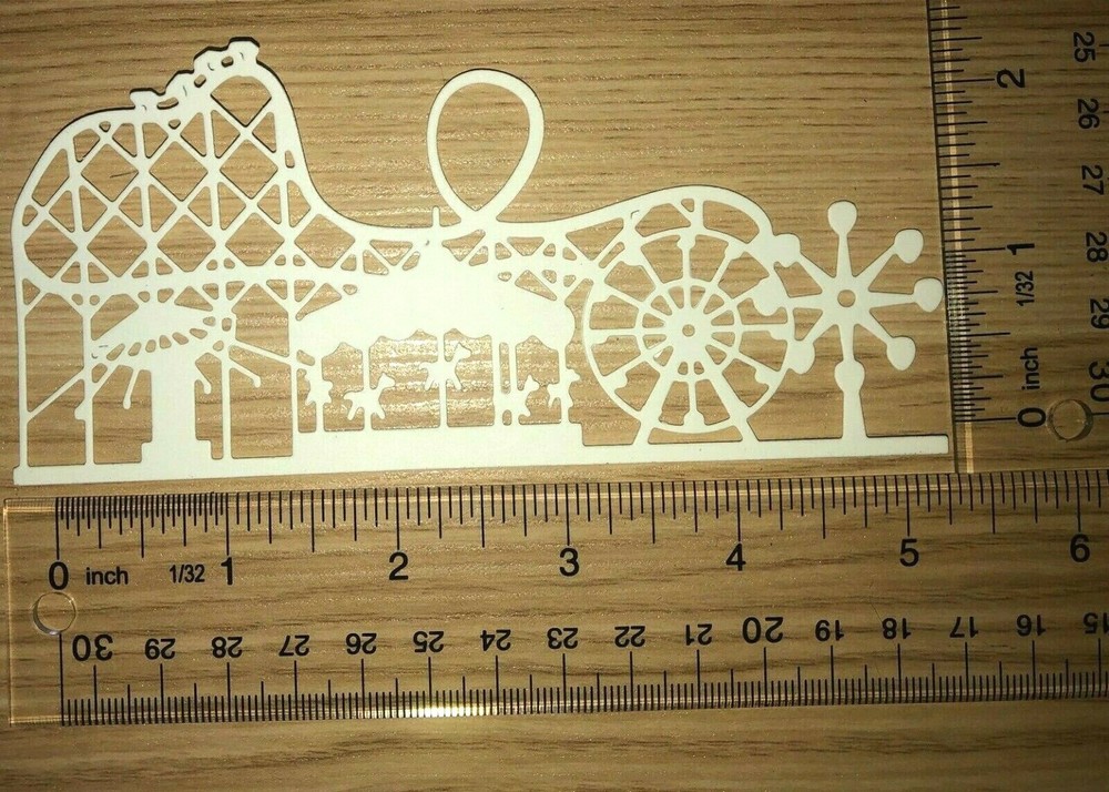 🎢5 AMUSEMENT PARK cardstock paper die cut embellishments scrapbook
