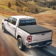 Soft Tri-Fold Tonneau Cover for 2009-2026 Dodge Ram 1500 5.7ft Bed Crew Cab