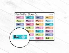 2570-2~~Days of the Week Washi Planner Stickers.