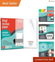 Translucent Waterproof Printable Vinyl for Inkjet & Laser Printers