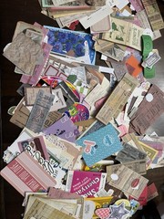 Huge lot of junk journal scrapbook supplies paper stickers washi tape