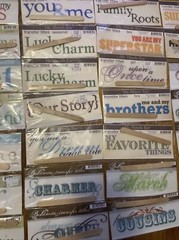 50 Lot Rub-On Transfers Titles My Minds Eye Bohemia Huge