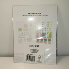 2x Pen + Gear Sticker Sheets Teacher Rewards,school goals, homeschool Stickers,