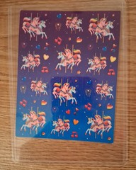 Lisa Frank Sticker Sheet Carousel
