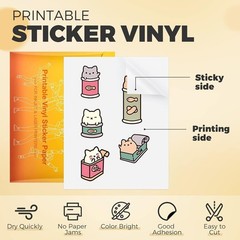 Matte Waterproof Sticker Paper, 100 Sheets – Inkjet Printer