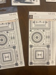 Basic Grey Rub On Transfers Lot Of 7 Pkgs New Scrapbooking Crafting
