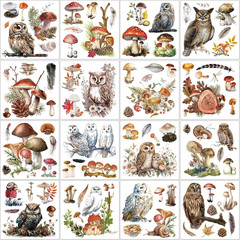 16 Sheets Rub on Transfers for Crafts and Furniture Rub on Transfers Stickers Vi