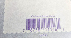 Vintage 1997 John Grossman Christmas Stickers Stamp Seals Gifted Line Scrapbook