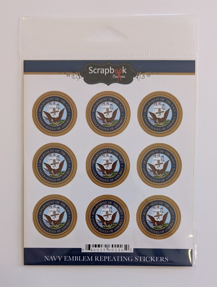 Navy Emblems United States Military Scrapbooking Stickers By Scrapbook Customs