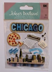 Jolee’s Chicago Illinois United States Travel Vacation Scrapbooking Stickers