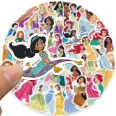 PRINCESSES From DISNEY 50pc STICKER SET, Little girls of all ages love them.