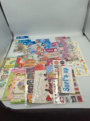 Vintage Sticker Sheets Lot Cartoon Disney, Cabbage Patch,Dora. Sandy lion Etc.